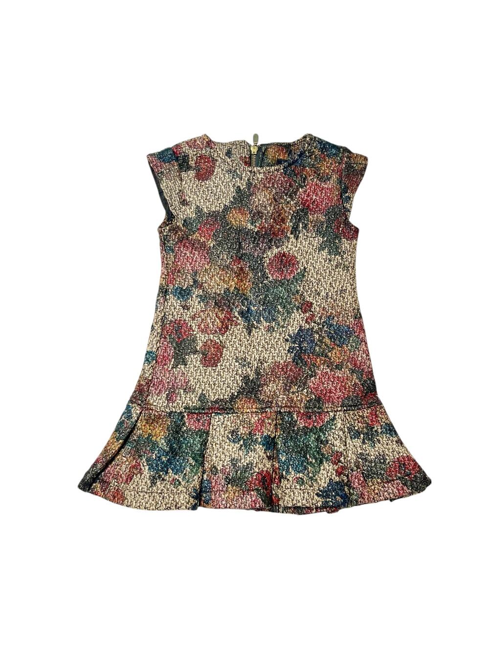 Samuel Jr. Textured Floral Shift Dress Size 4